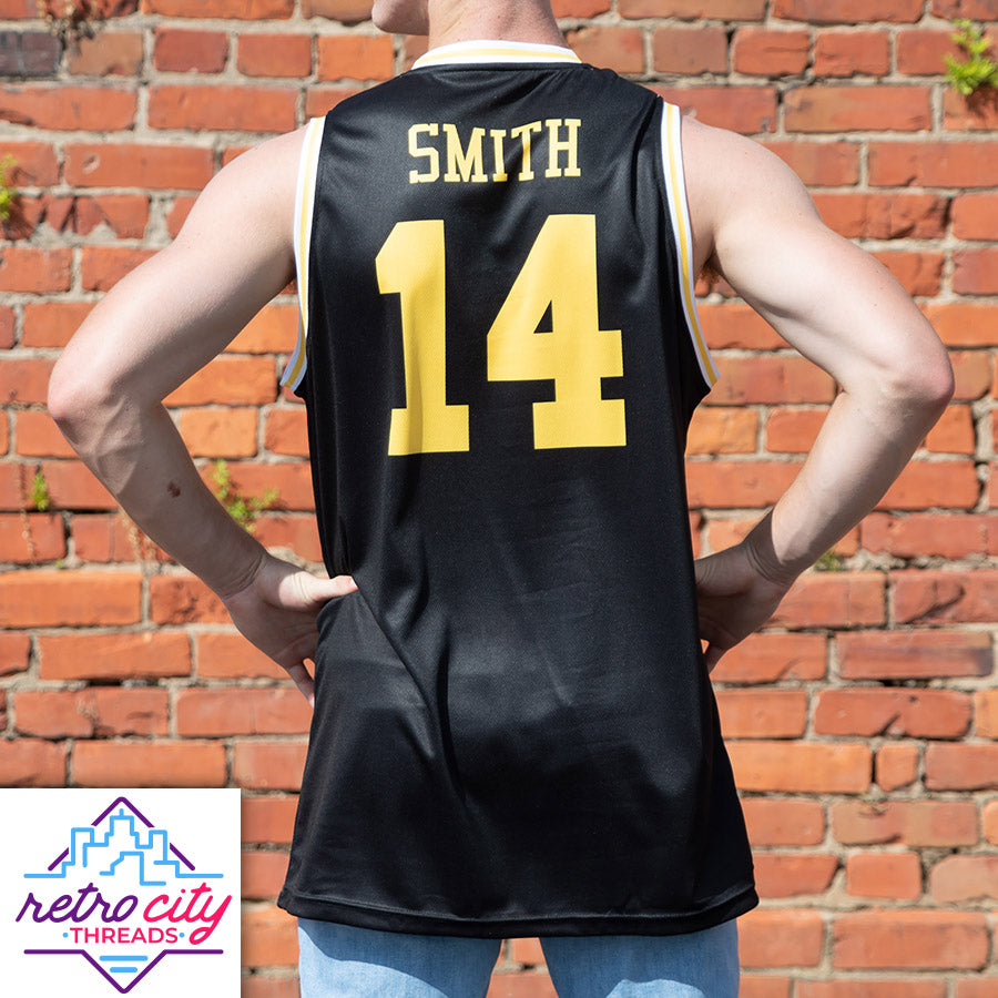 bel-air academy will smith fresh prince custom basketball jersey (black)