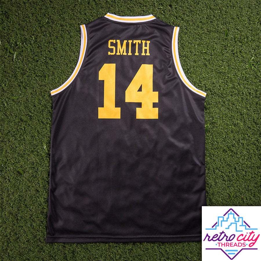 bel-air academy will smith fresh prince custom basketball jersey (black)