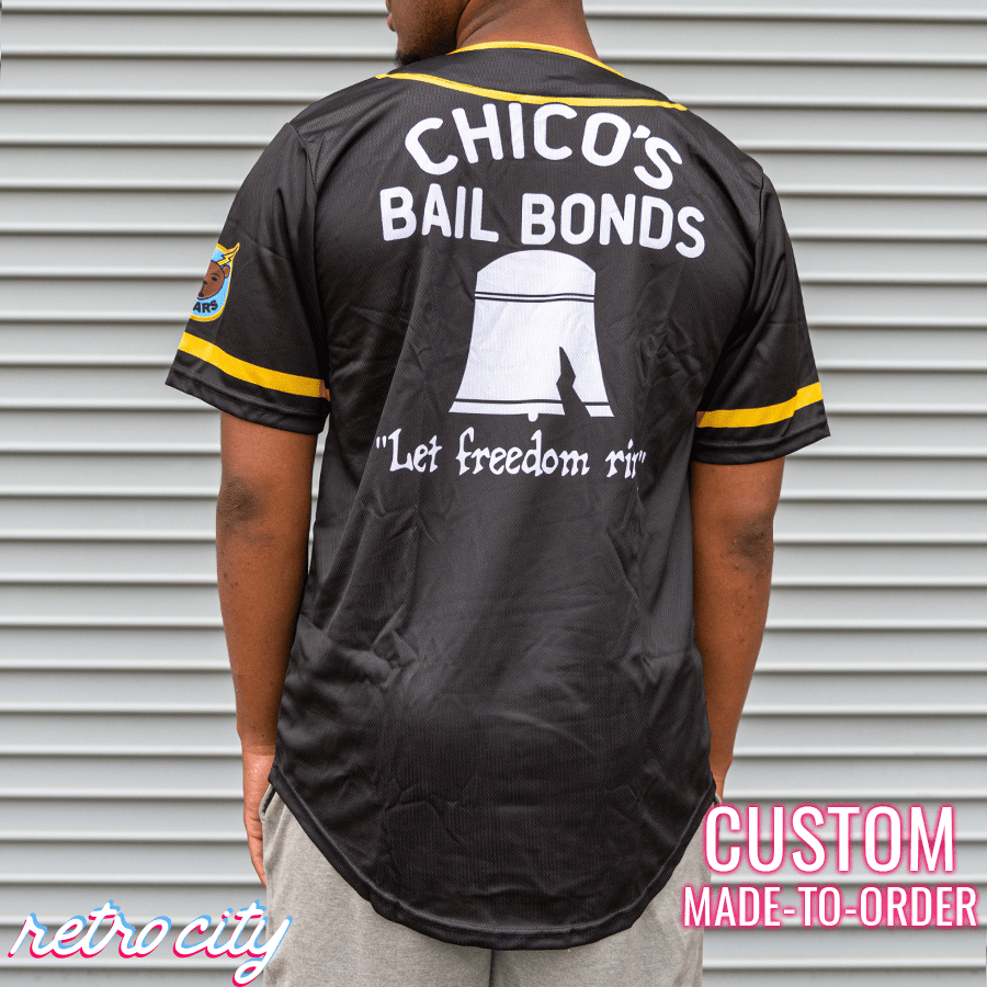 bad news bears black custom baseball jersey