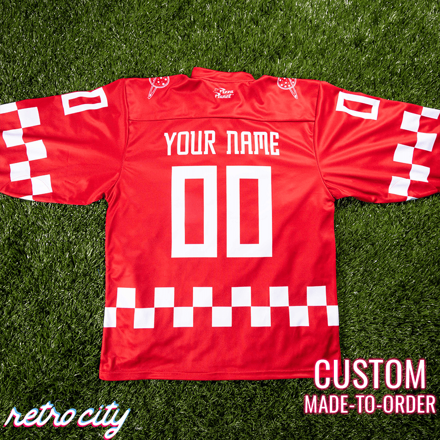 pizza planet hockey fan jersey (red)
