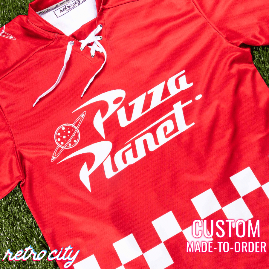 pizza planet hockey fan jersey (red)