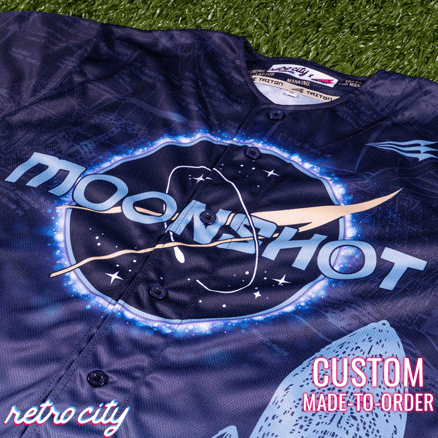 baseball moonshot jersey, custom baseball moonshot jersey