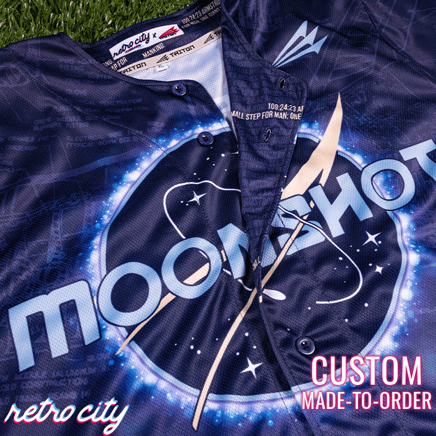 custom jersey, baseball moonshot jersey