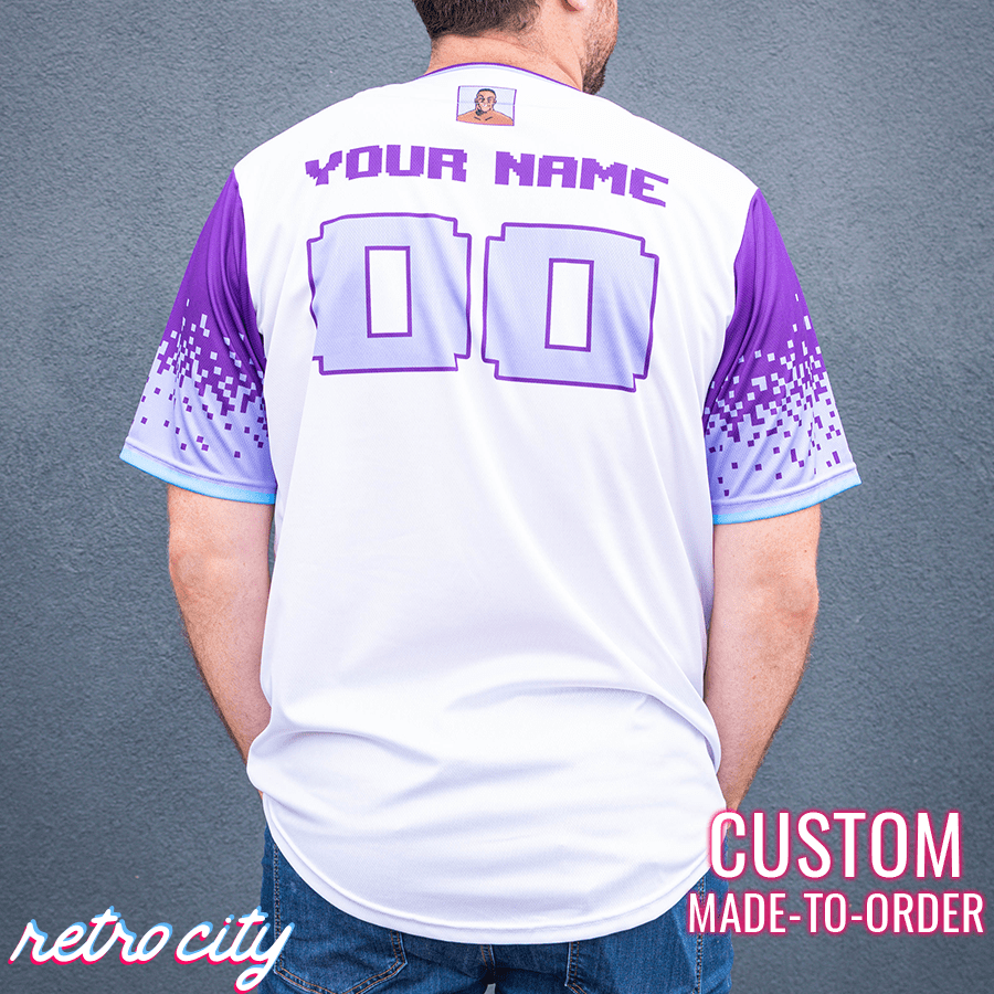 mike tyson punch-out!! full-button baseball jersey