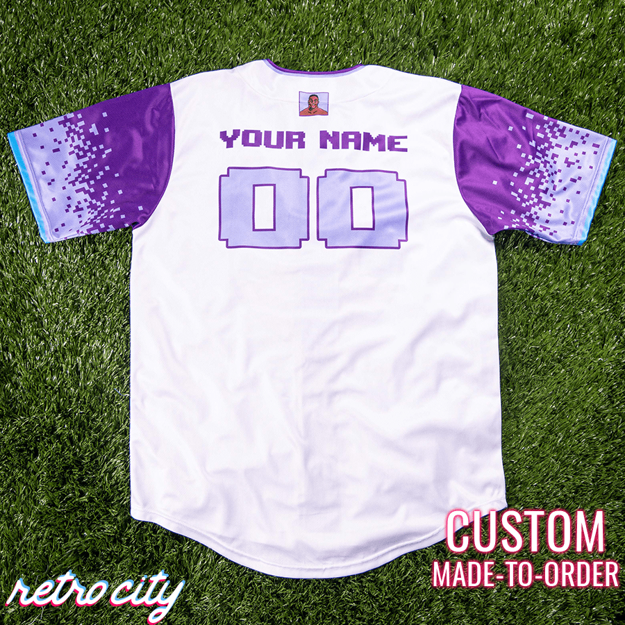 mike tyson punch-out!! full-button baseball jersey
