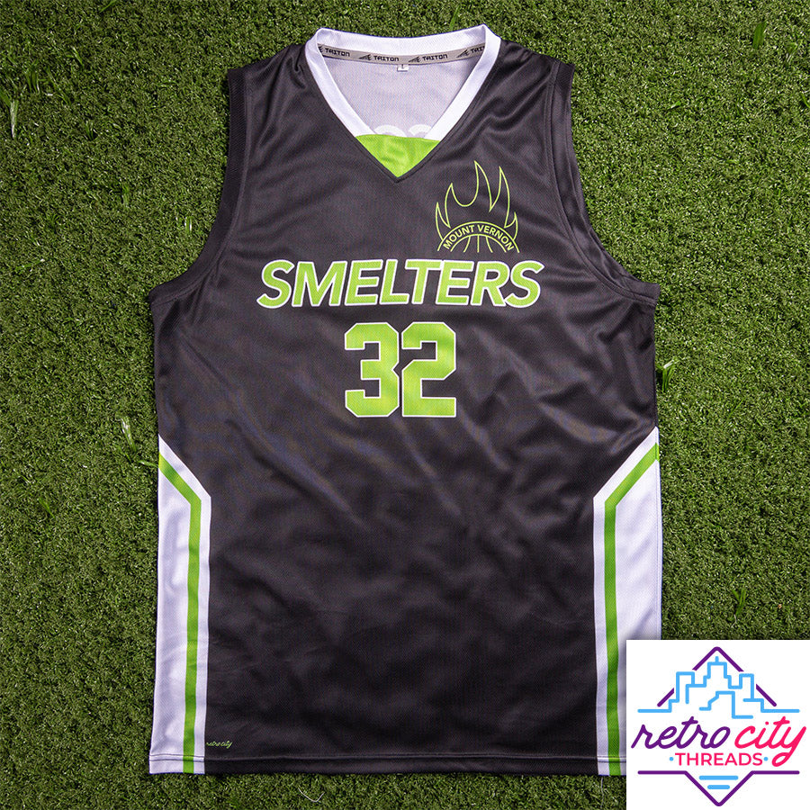 rebound mount vernon smelters custom basketball jersey