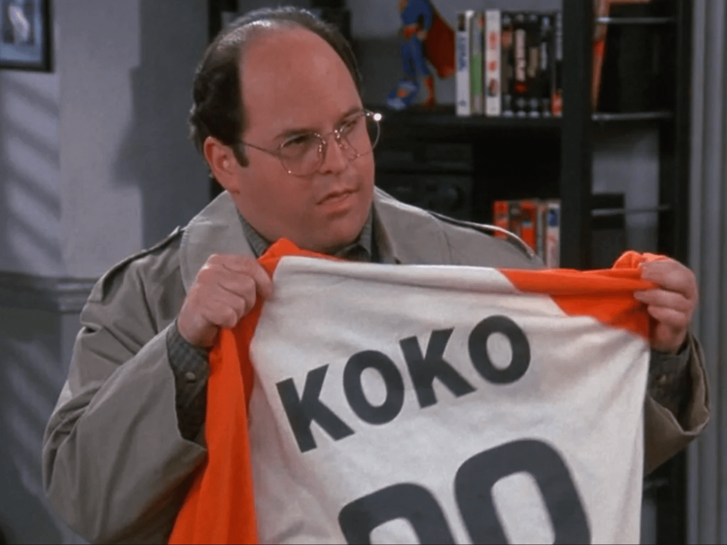 seinfeld improv 'kruger industrial smoothing' george costanza baseball jersey