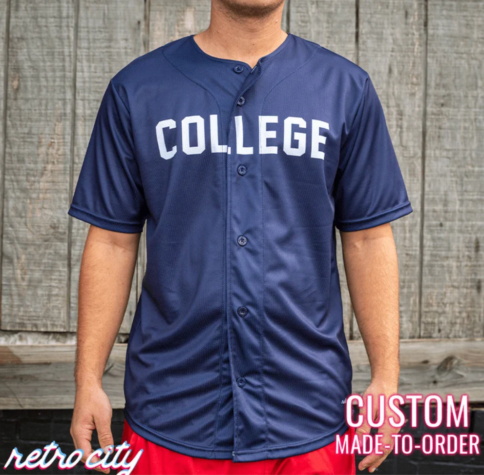 Wholesale Custom Sublimation College League Youth Baseball Jersey