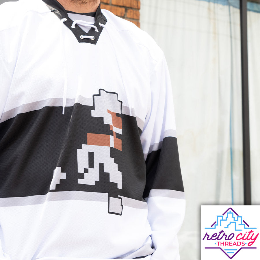super tecmo bowl runman custom hockey jersey