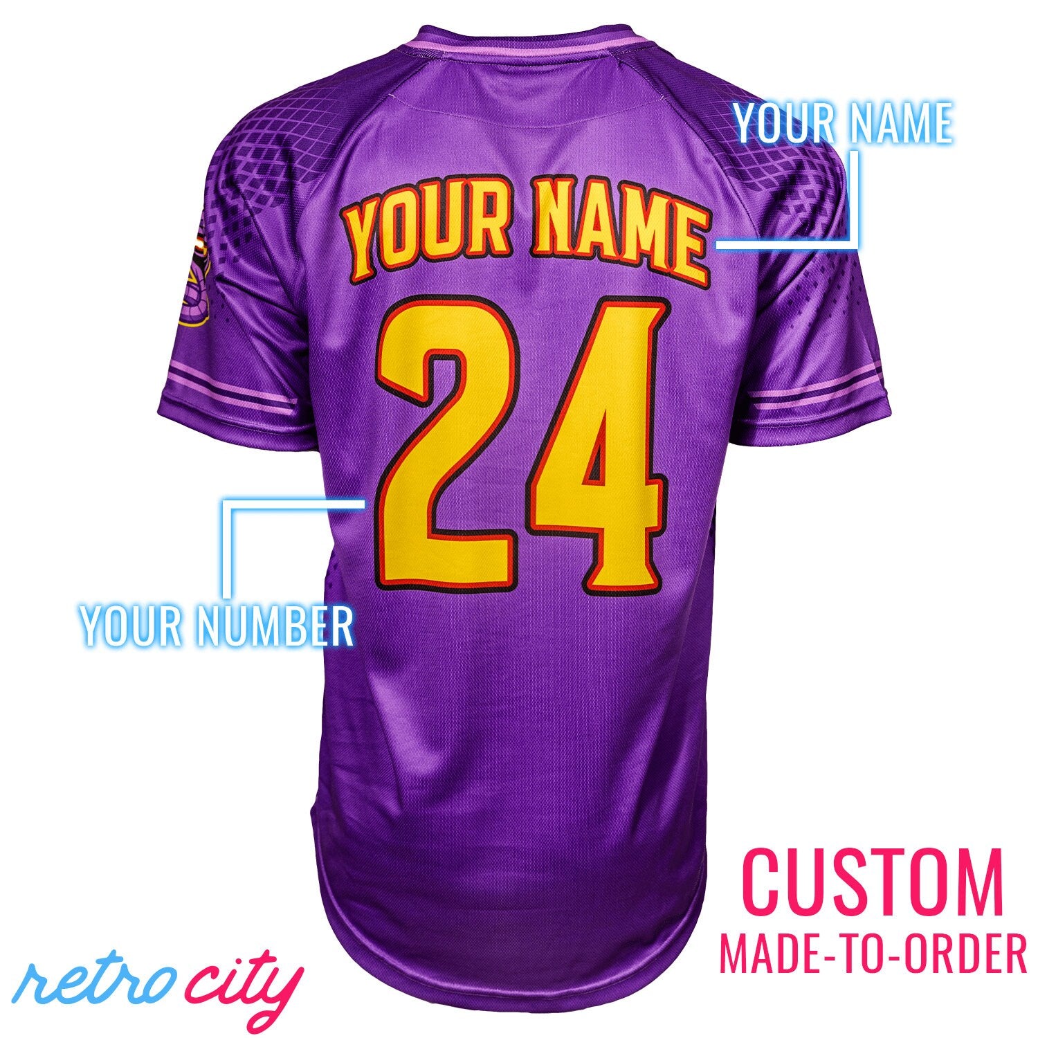 Arbok Kai PokéLeague V-neck Baseball Jersey