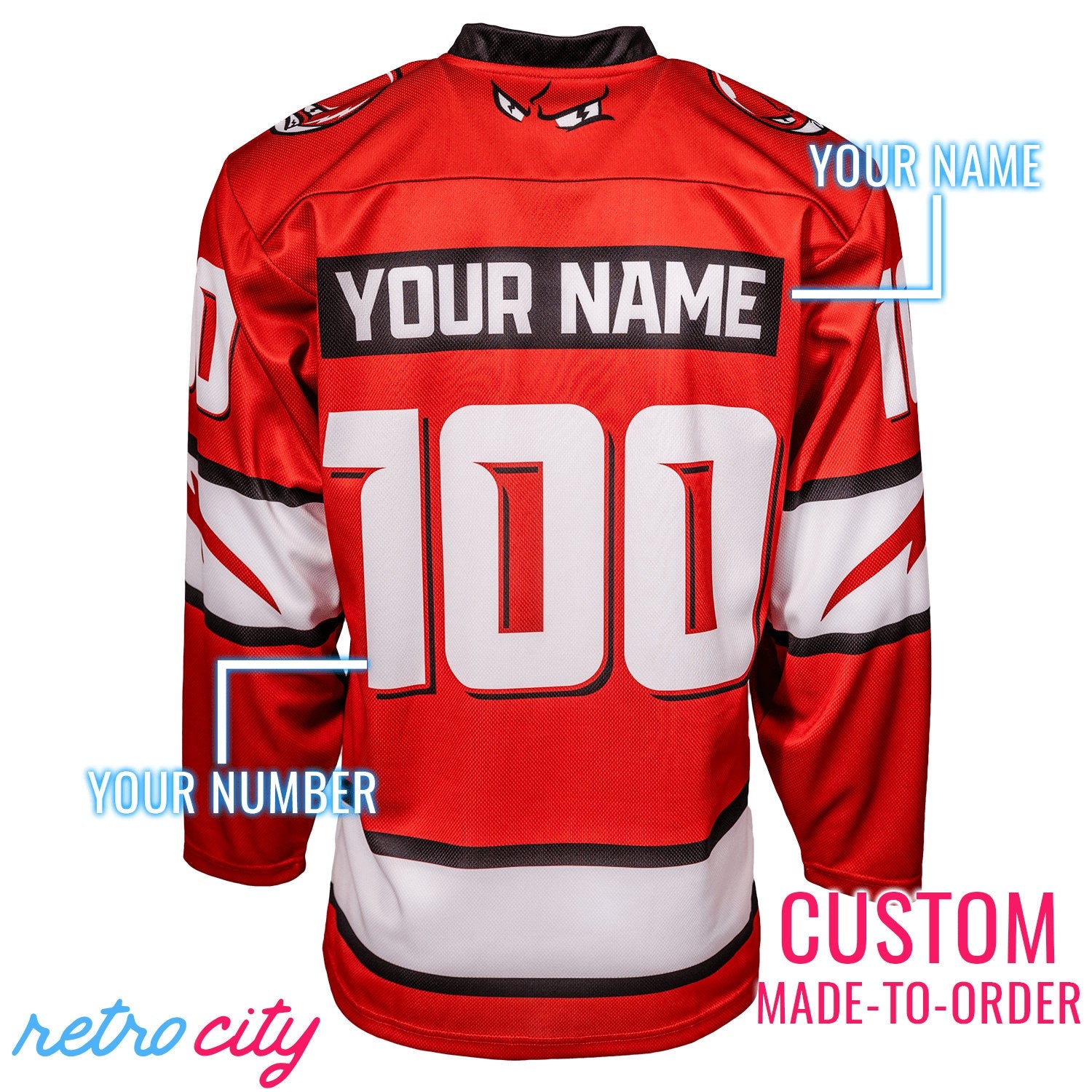 Volts Voltorb Pokemon Lace-Up Hockey Jersey Sweater *CUSTOM*