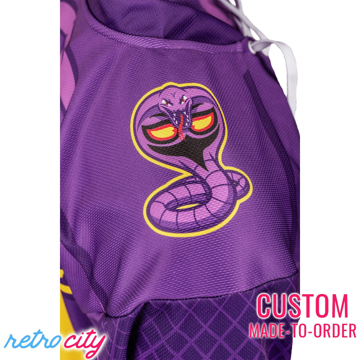 Arbok Kai Pokemon Lace-Up Hockey Jersey Sweater *CUSTOM*