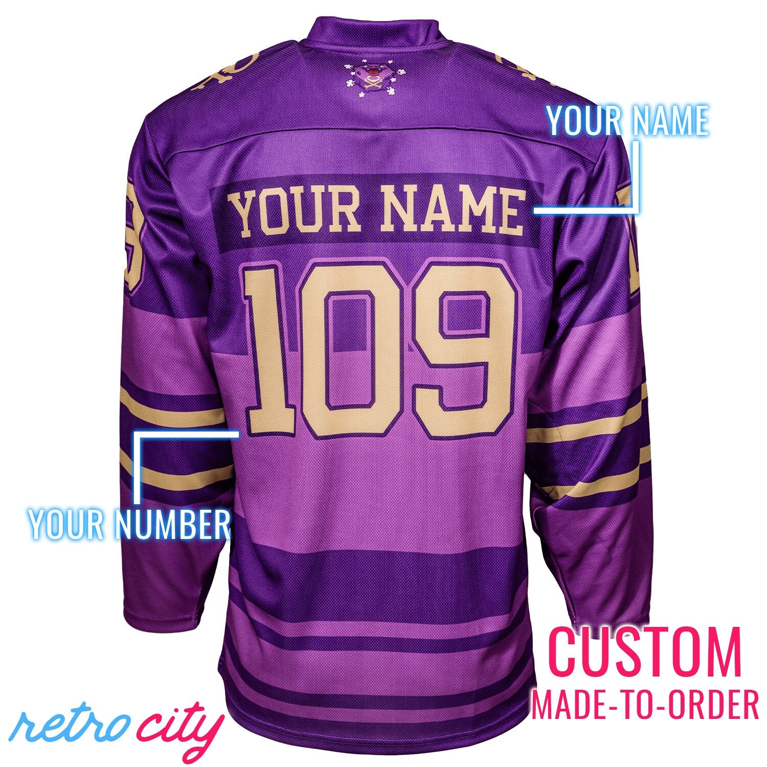 New Toxic Koffing Pokemon Hockey Jersey Sweater *CUSTOM*