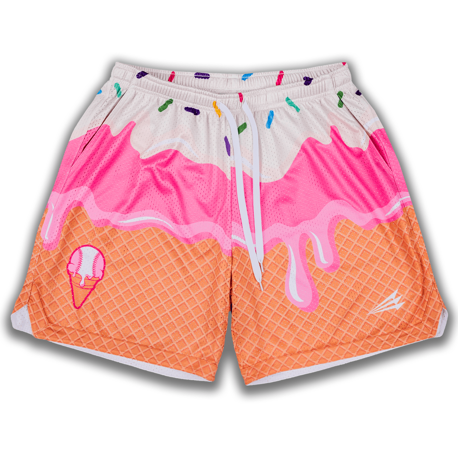 Cream City Ice Cream Mesh Lifestyle Baseball Shorts *IN-STOCK*