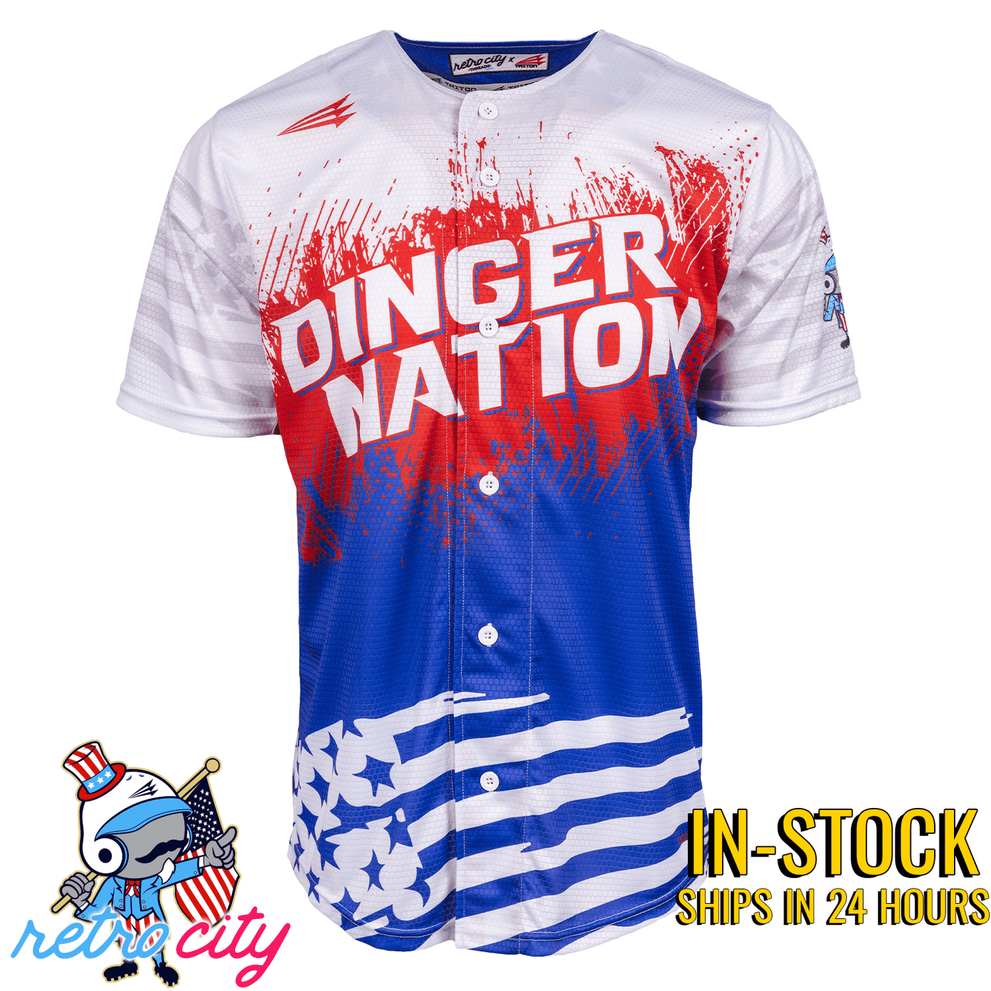 Dinger Nation Seamhead Collection Baseball Jersey