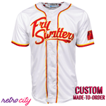 fry swatters retro league custom baseball jersey (home)