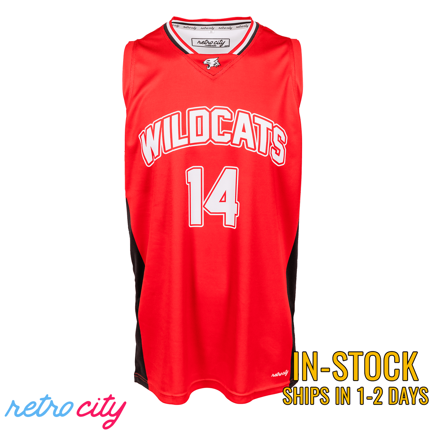 High School Musical East High Wildcats Troy Bolton Disney Basketball Jersey IN-STOCK