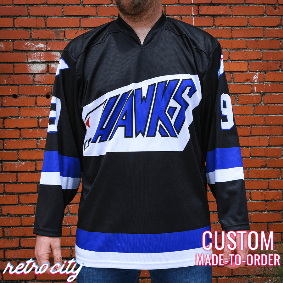 Hawks The Mighty Ducks Adam Banks Custom Hockey Jersey Sweater – Retro City  Threads