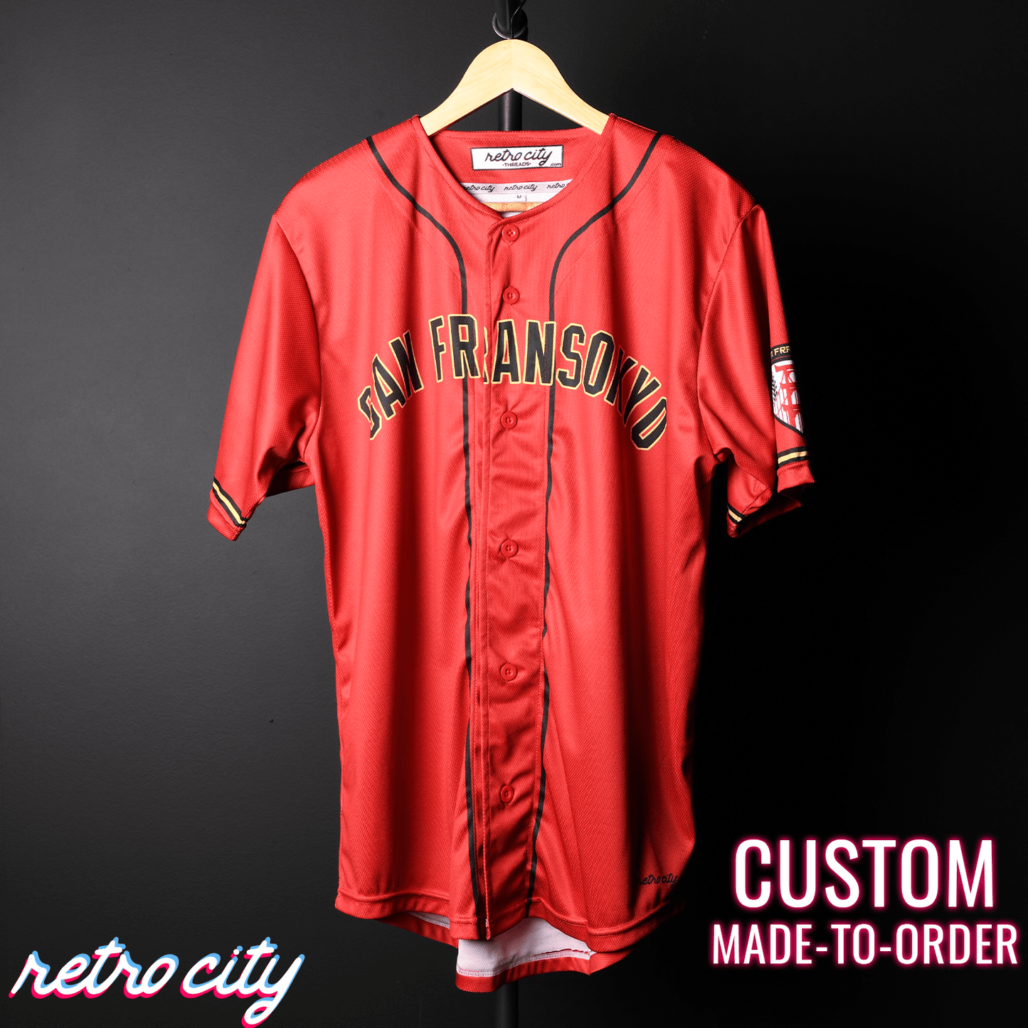 San Fransokyo Ninjas Hiro Hamada Big Hero 6 Disney Red Baseball Jersey Shirt