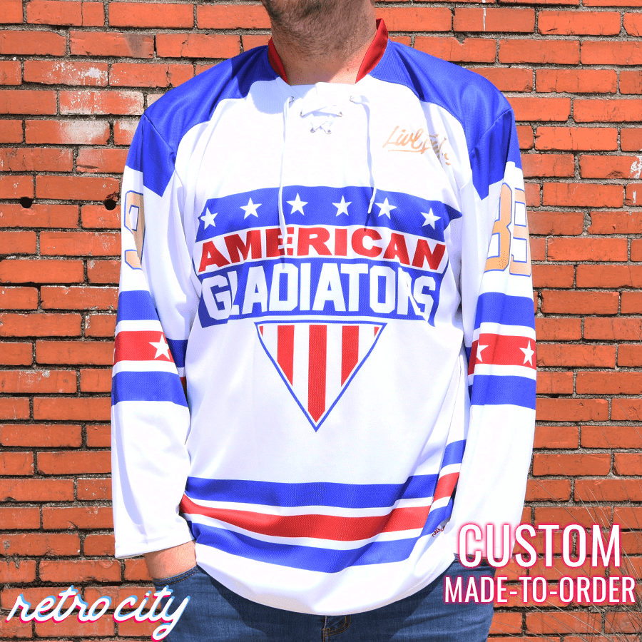 American Gladiators Laser Lace-Up Hockey Sweater Jersey