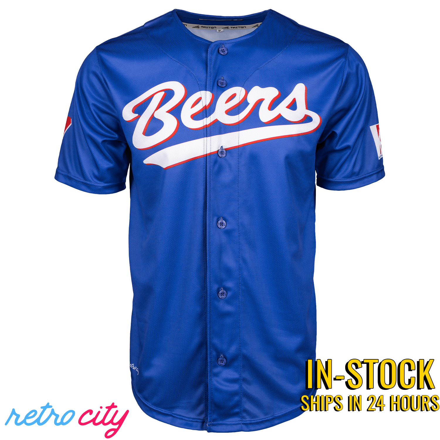 baseketball doug 'swish' remer beers baseball jersey *in-stock*