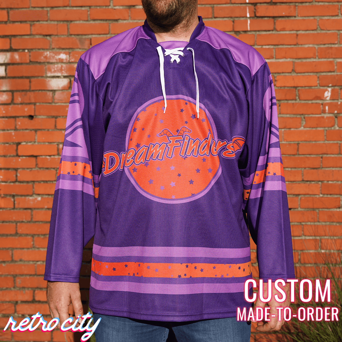 Dreamfinders Figment Imagination Lace-up Hockey Jersey Sweater