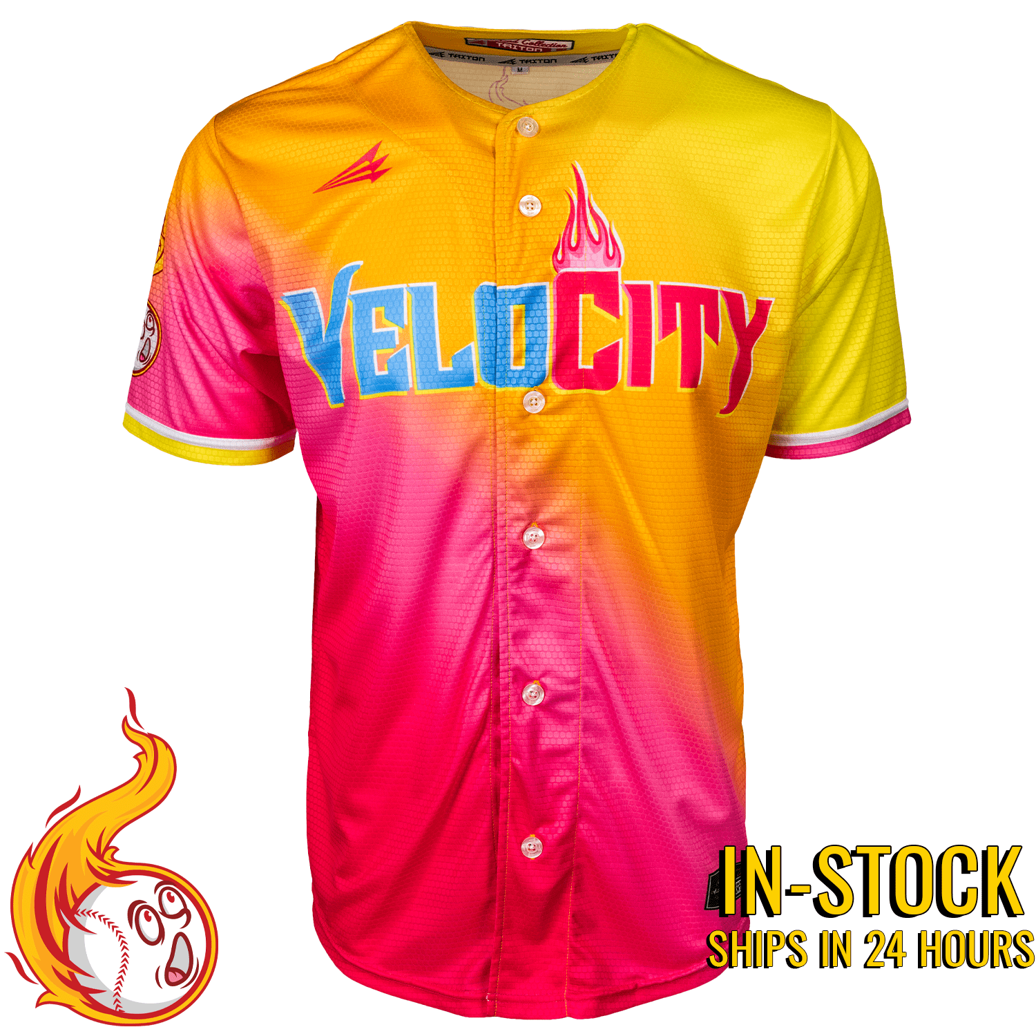 VeloCity Full-Button Baseball Jersey *IN-STOCK*