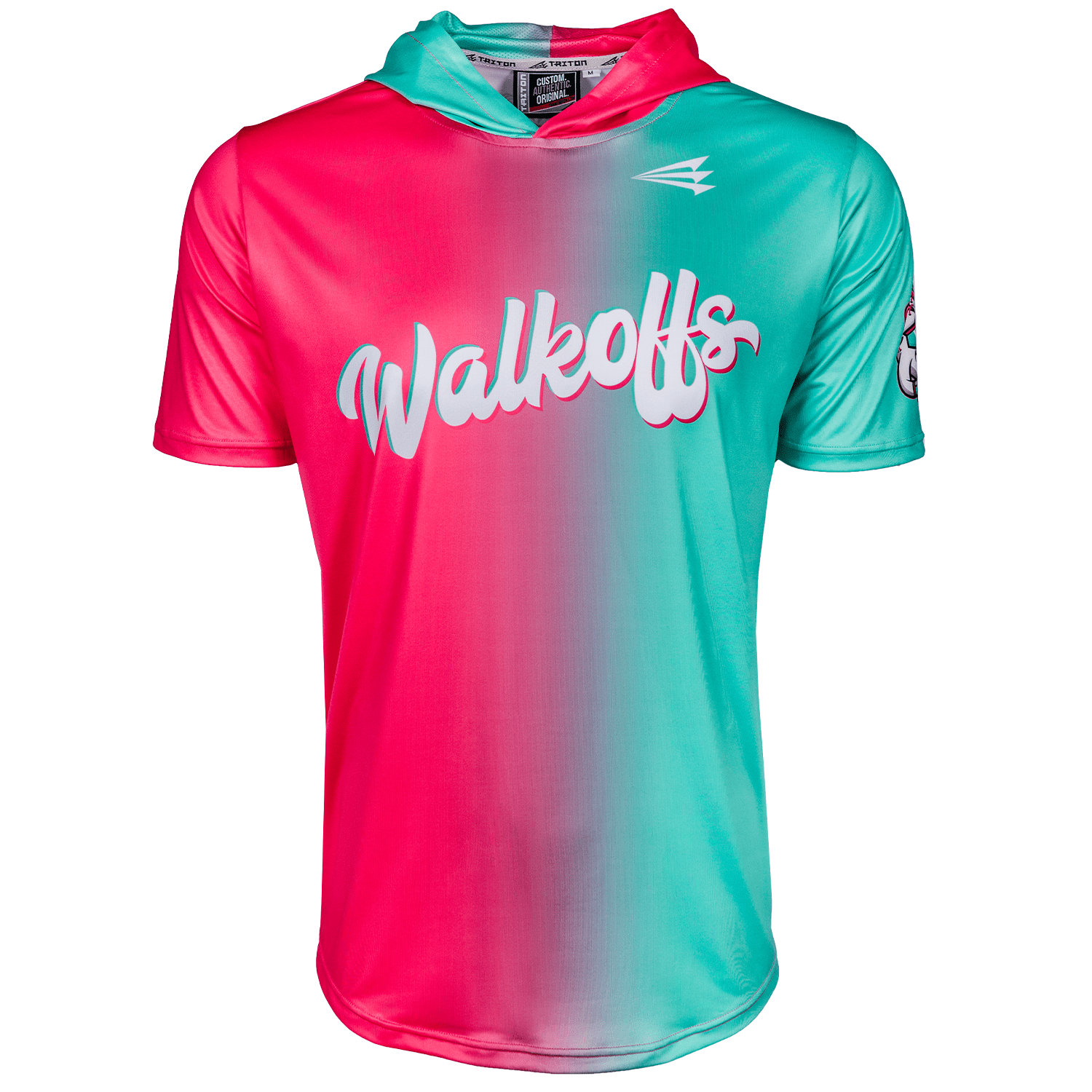 Watermelon Walkoffs Baseball Short Sleeve Hoodie *IN-STOCK*