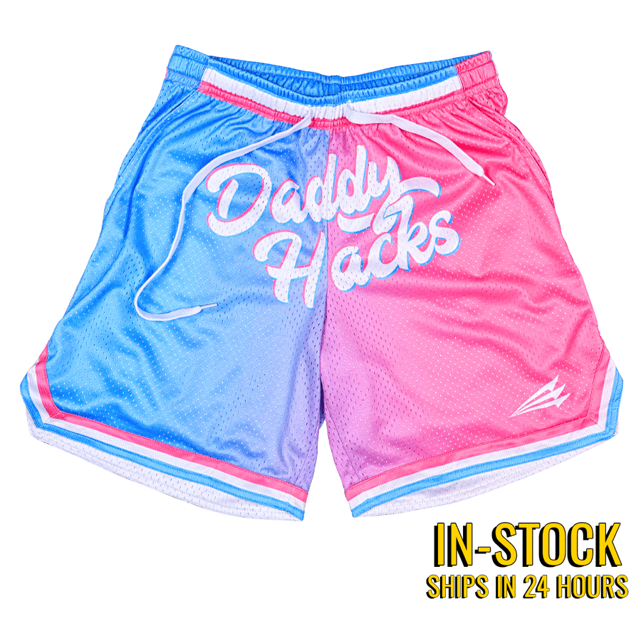 Daddy Hacks Retro Mesh Baseball Lifestyle Street Shorts