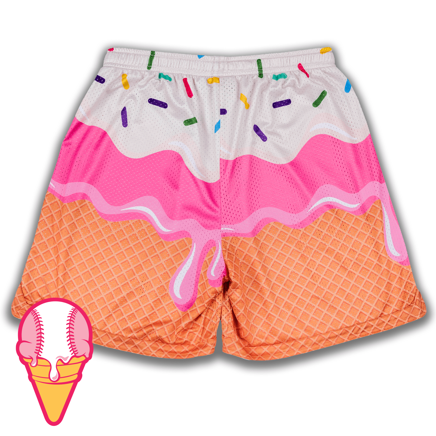 Cream City Ice Cream Mesh Lifestyle Baseball Shorts *IN-STOCK*