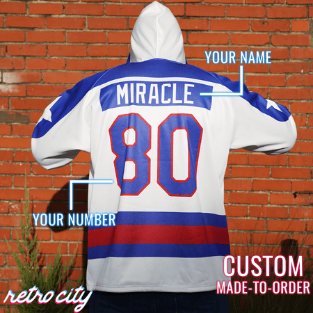 Team USA Hockey Custom Lace-Up Hockey Hoodie Sweater