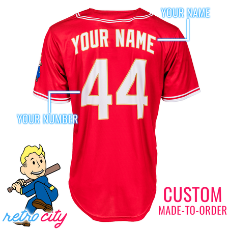 Nuka Cola Full-Button Baseball Jersey