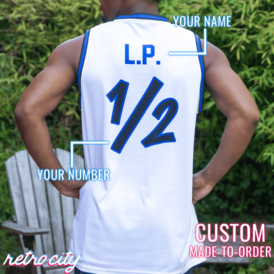 Lil Penny Throwback Custom Basketball Jersey (White)