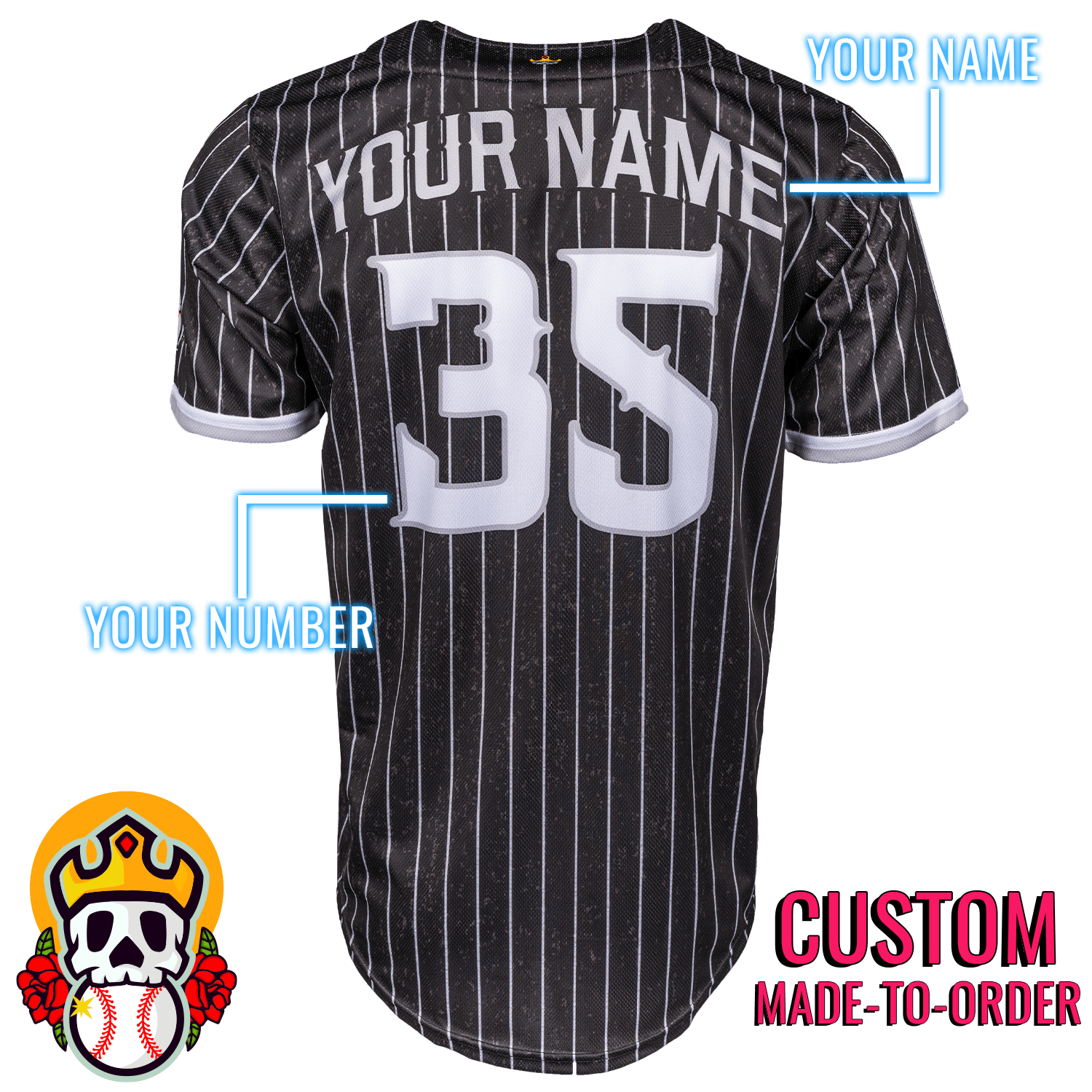 Swing Kings Full-Button Baseball Jersey