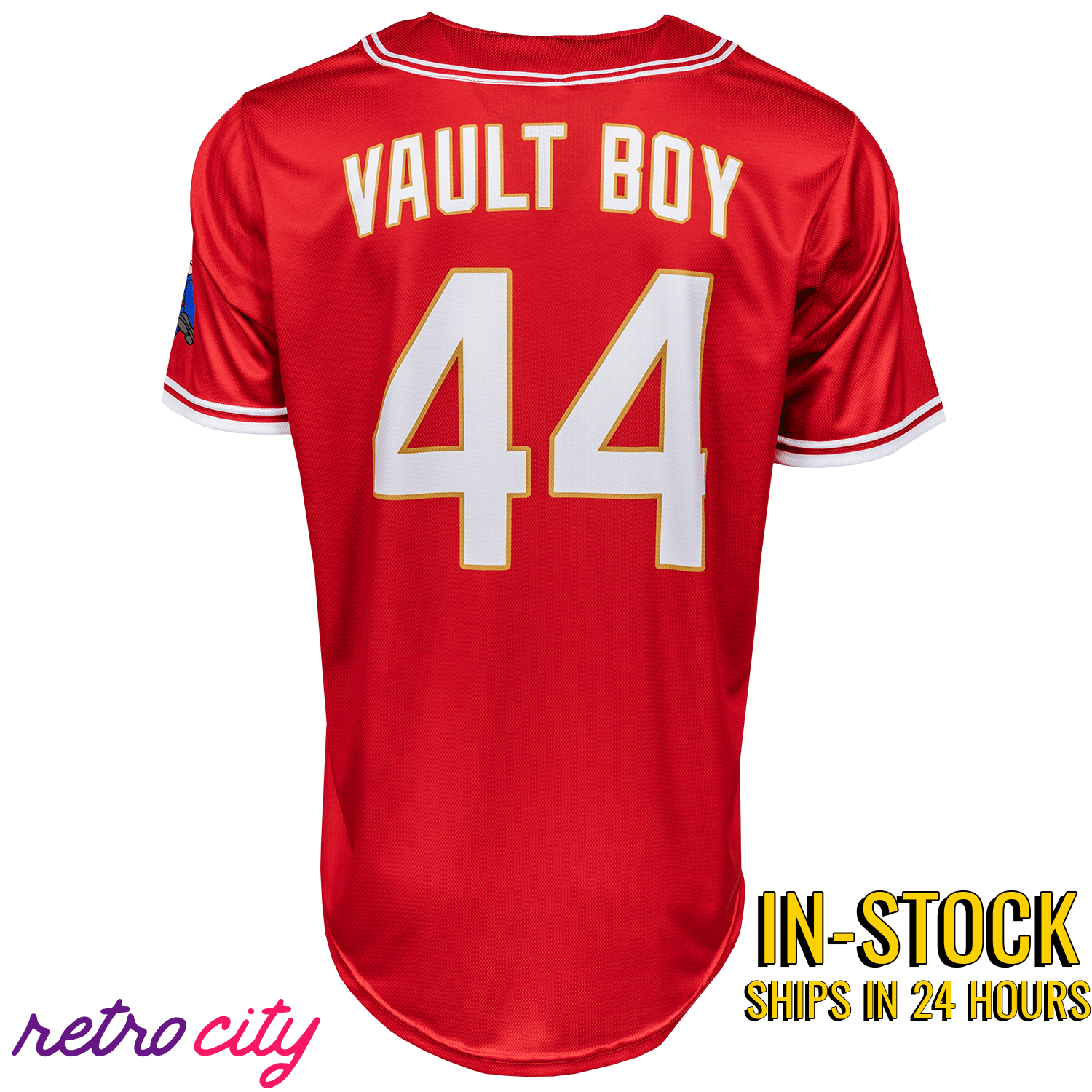 Nuka Cola Vault Boy Fallout Full-Button Baseball Jersey *IN-STOCK*