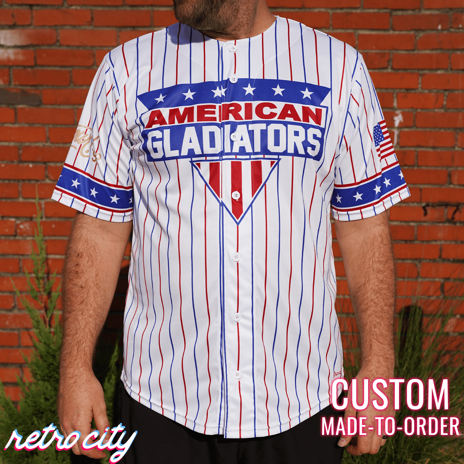 American Gladiators Custom Baseball Jersey Shirt