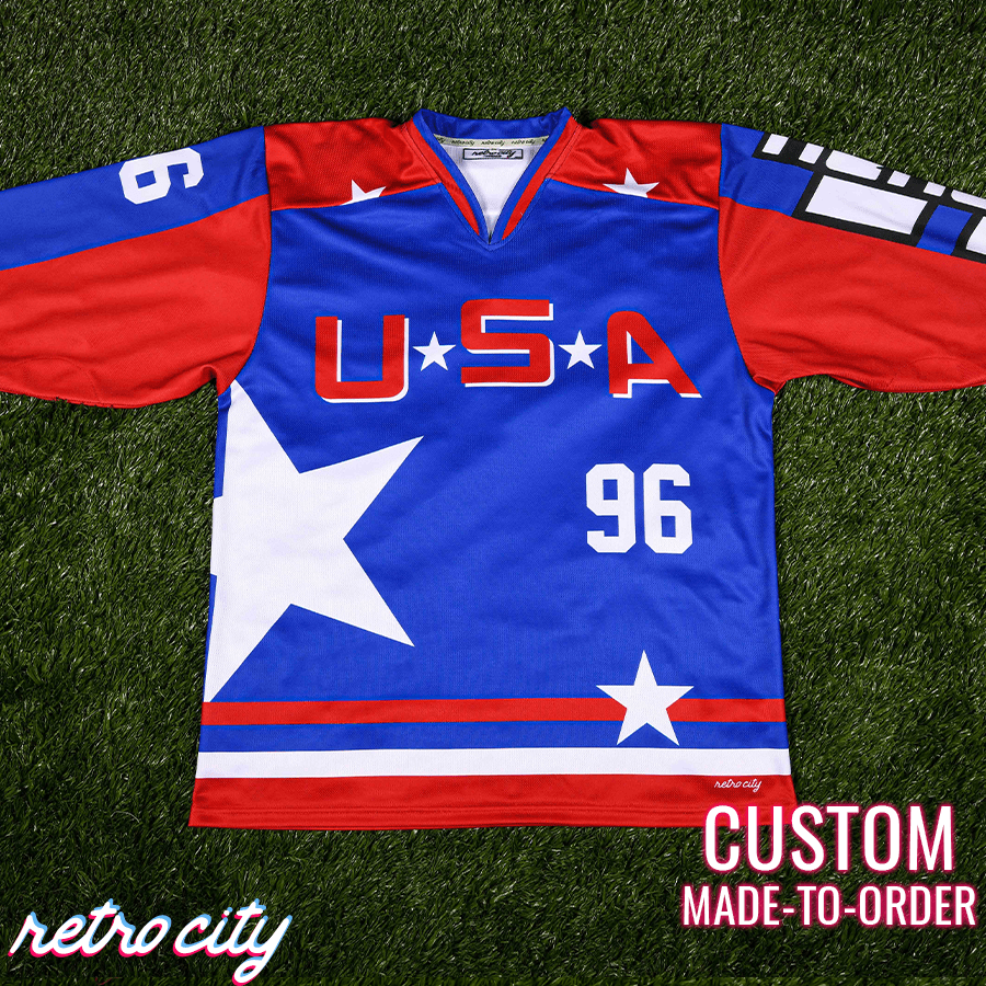 Team USA The Mighty Ducks Custom Hockey Jersey Sweater