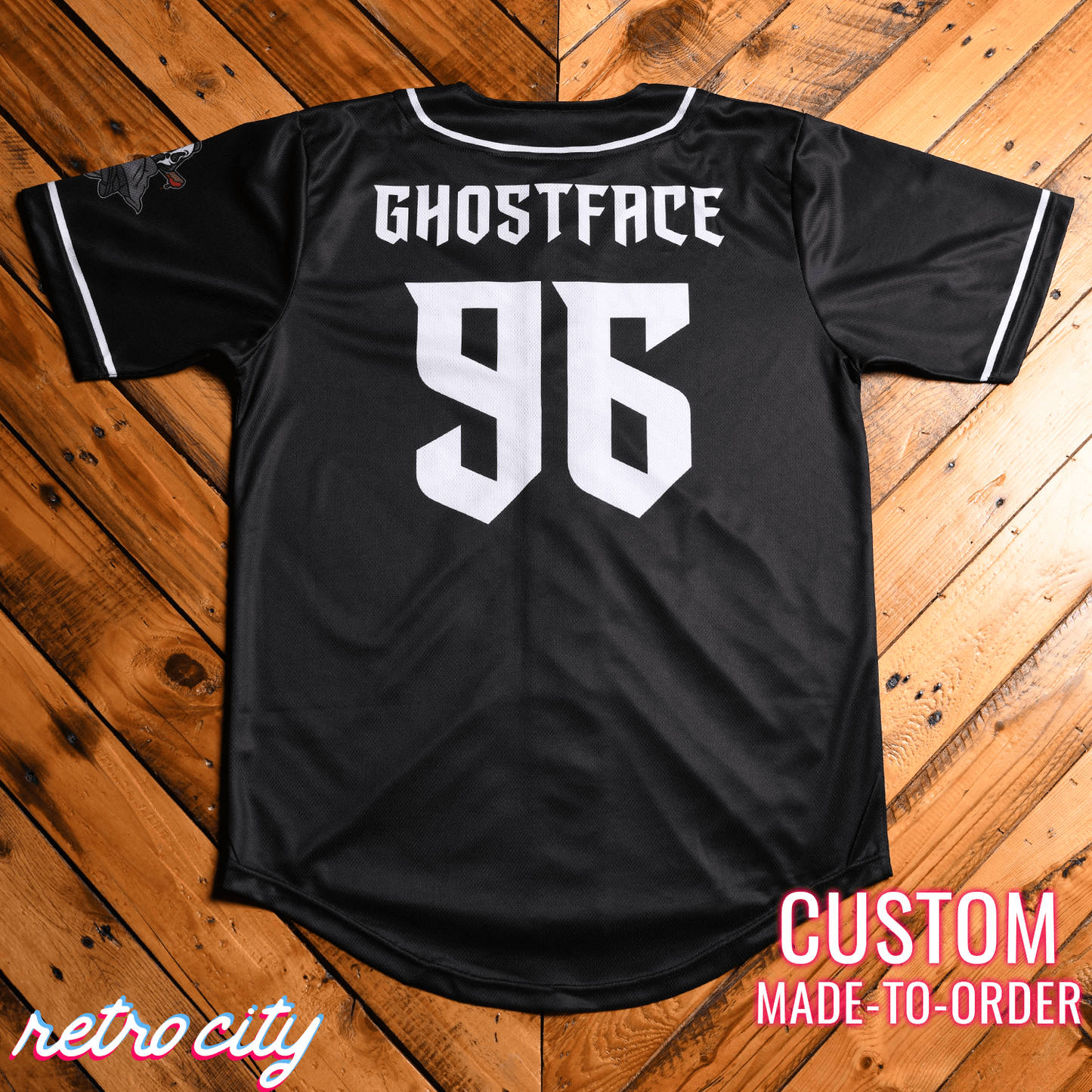 Ghostface Slasher Series Full-Button Baseball Jersey
