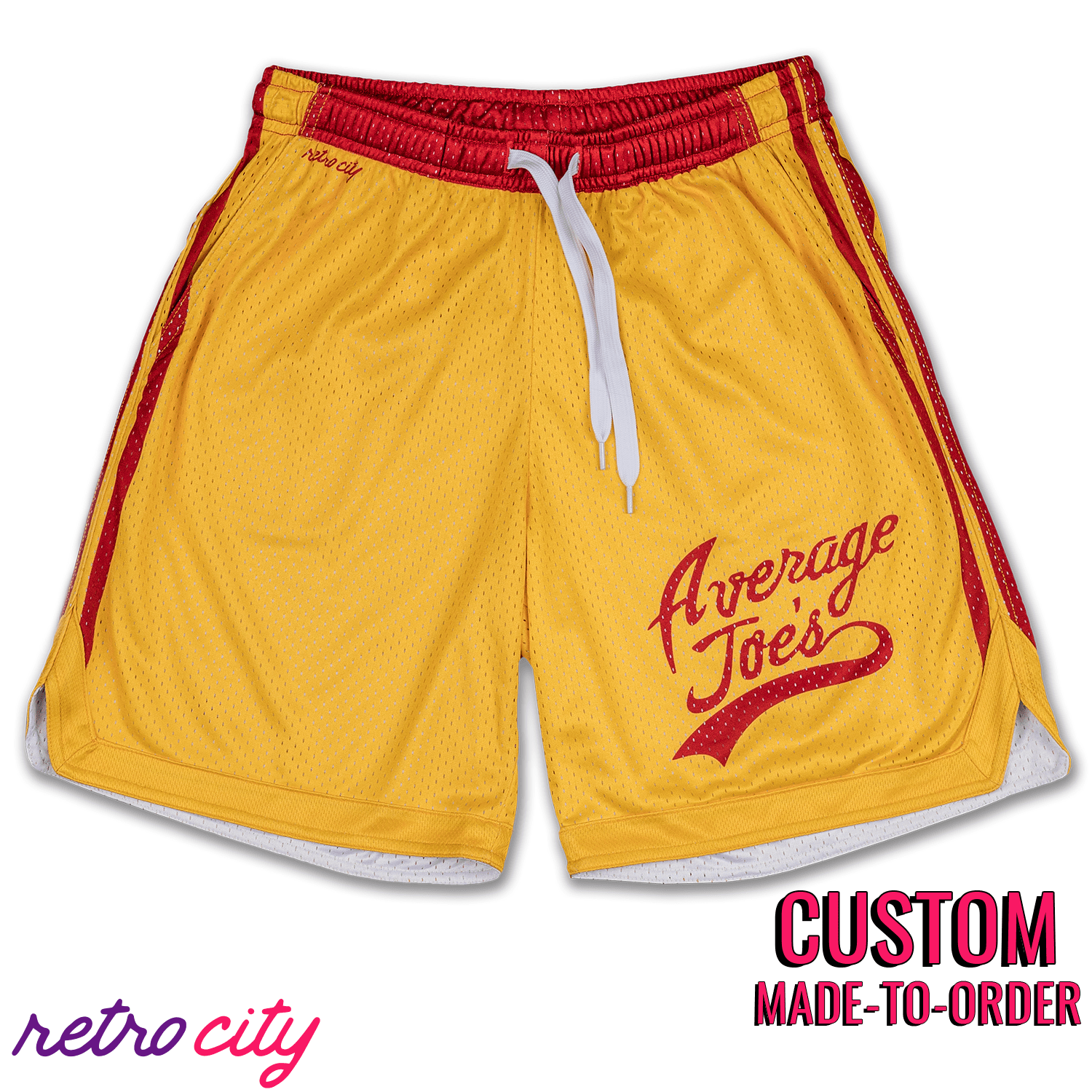 Average Joe's Gym Dodgeball Retro Mesh Pocket Shorts