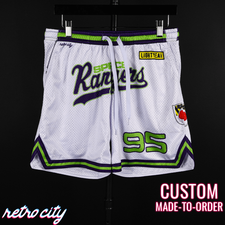 Space Rangers Toy Story Disney Movie Buzz Lightyear Retro Mesh Pocket Shorts