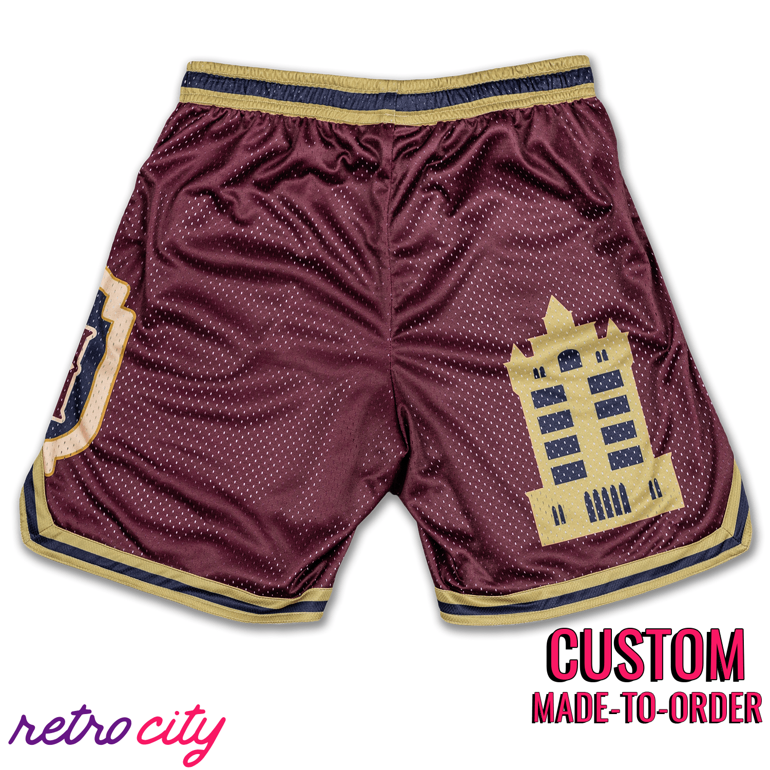 Hollywood Tower Hotel Retro Mesh Pocket Shorts