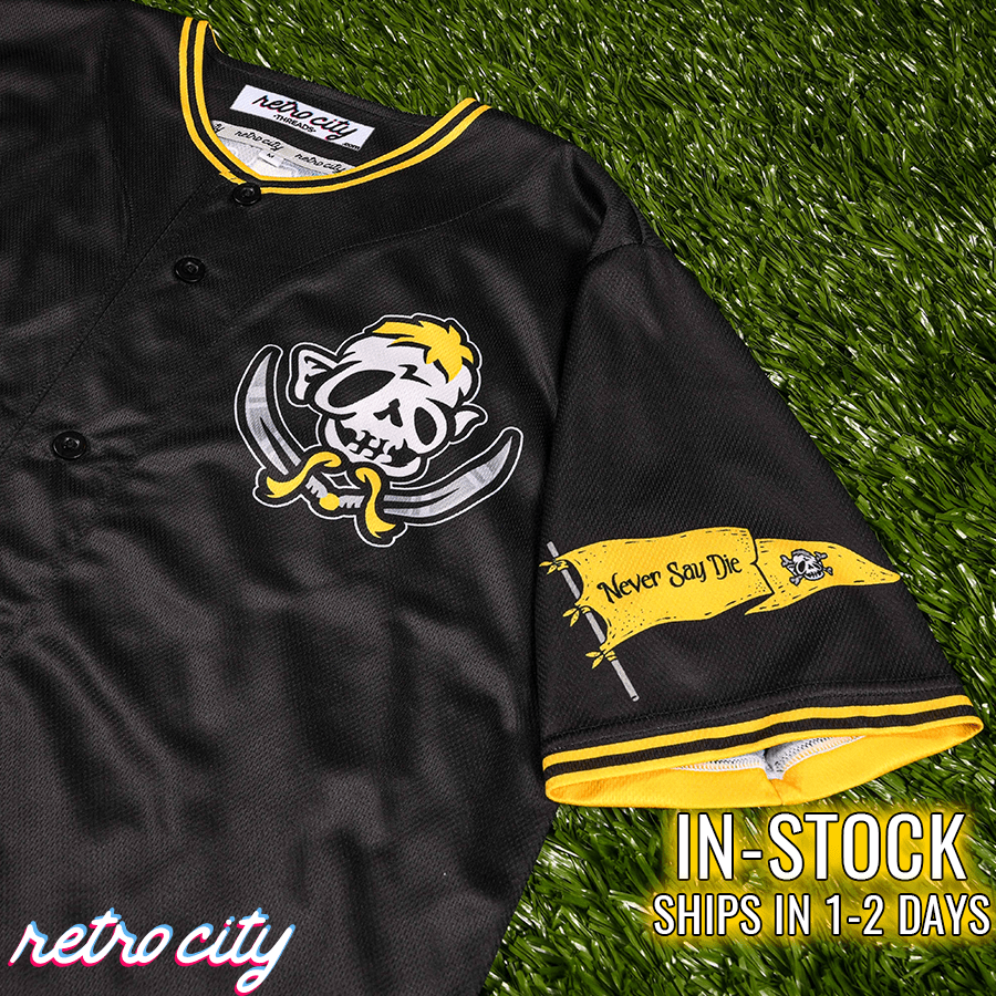 Sloth Pirates Baseball Jersey (Black) *IN-STOCK*