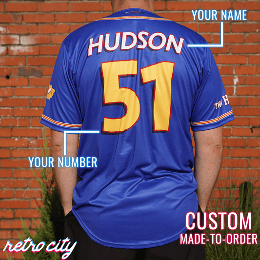 Fabulous Hudson Hornet Full-Button Baseball Jersey