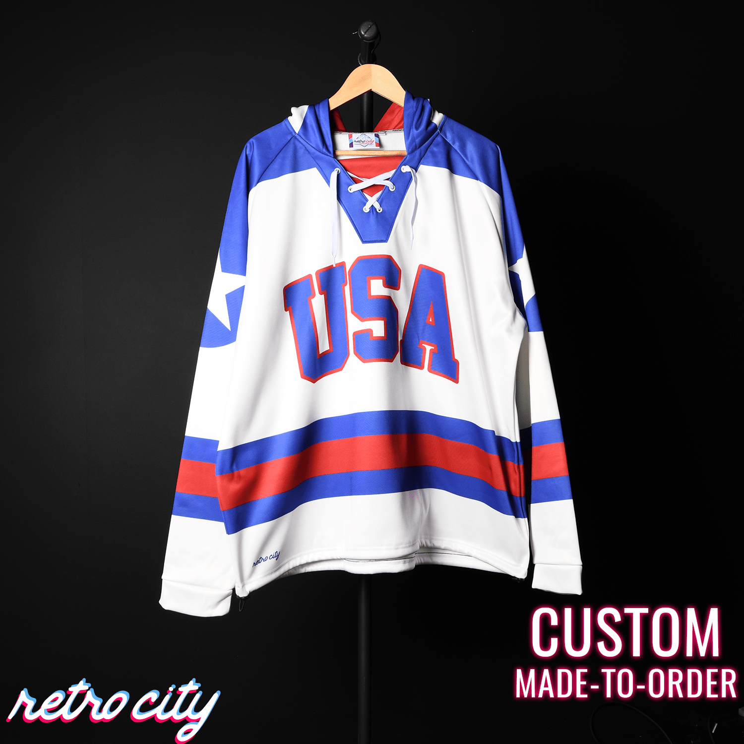 Vintage hockey jersey hot sale hoodie