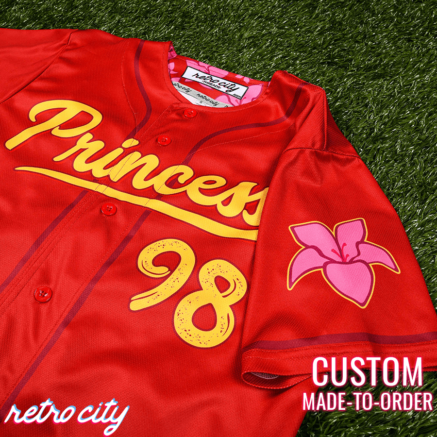 Princess Hua Full-Button Baseball Jersey 3T