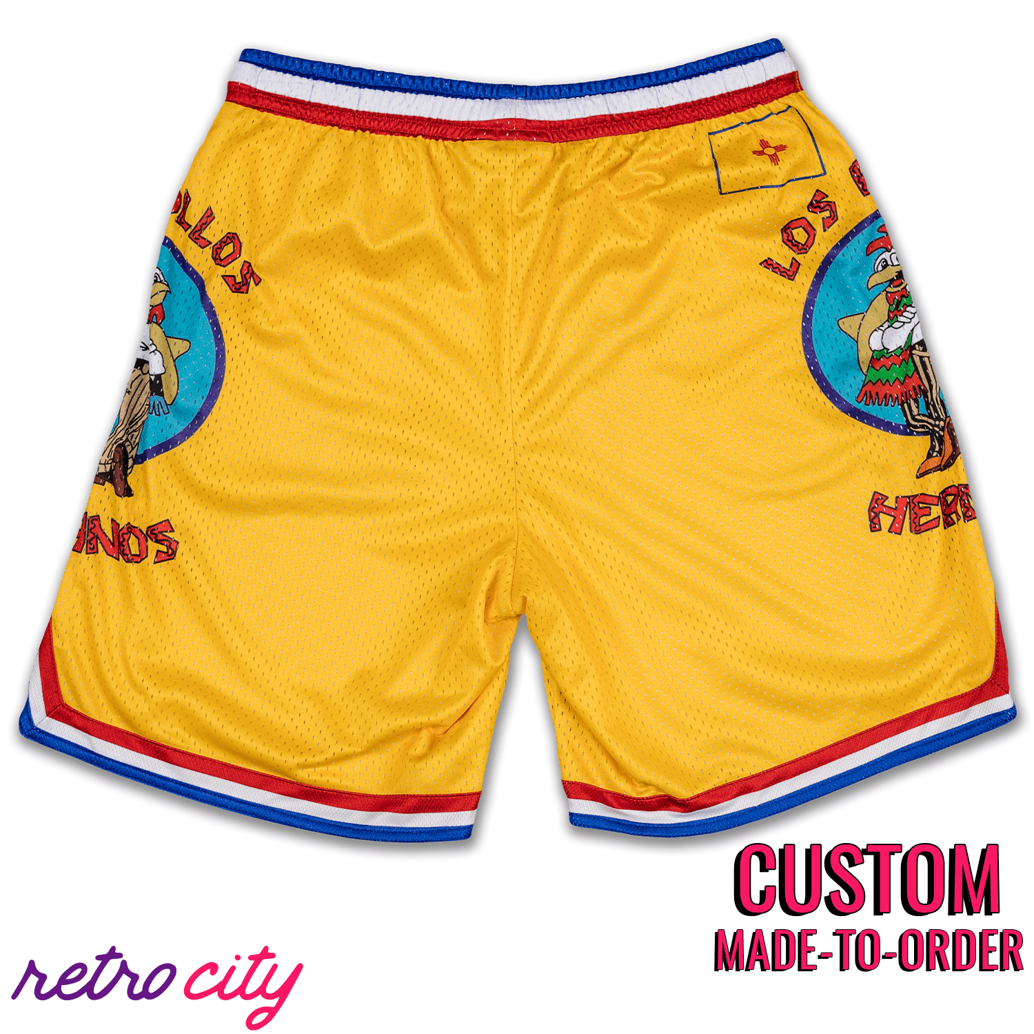 Los Pollos Hermanos Gus Fring Retro Mesh Shorts