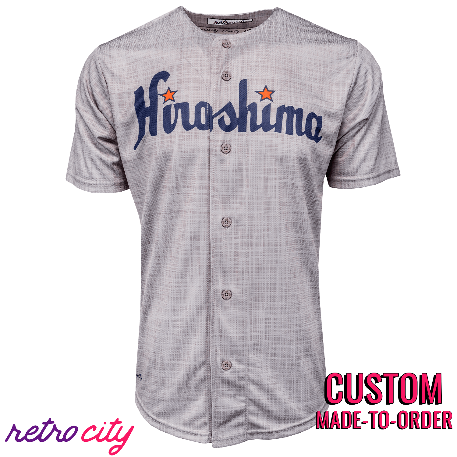 Hiroshima Carp 1953 Replica Vintage Baseball Jersey Ebbets Flannel