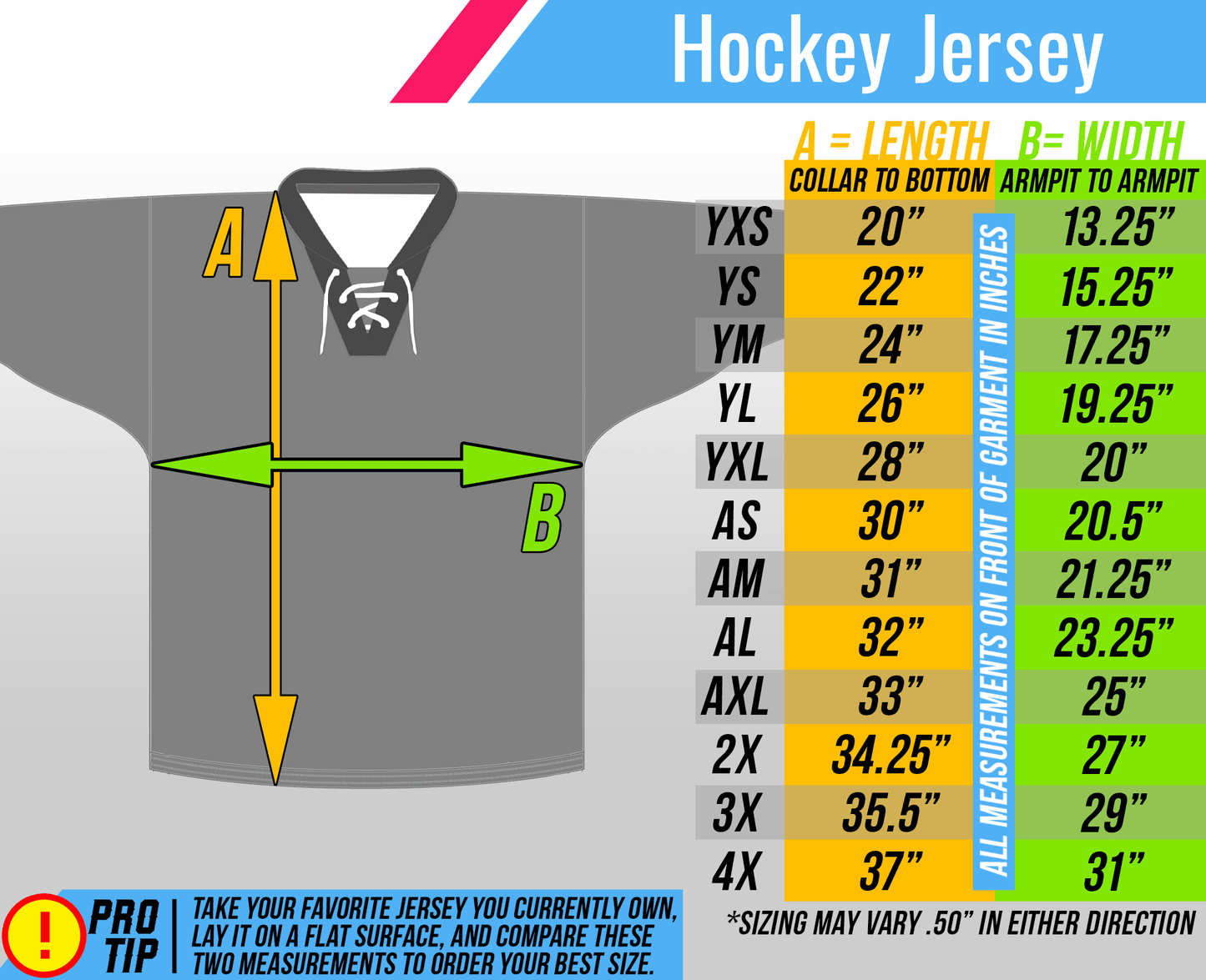 Average Joe's Gym Dodgeball Lace-Up Hockey Jersey Sweater