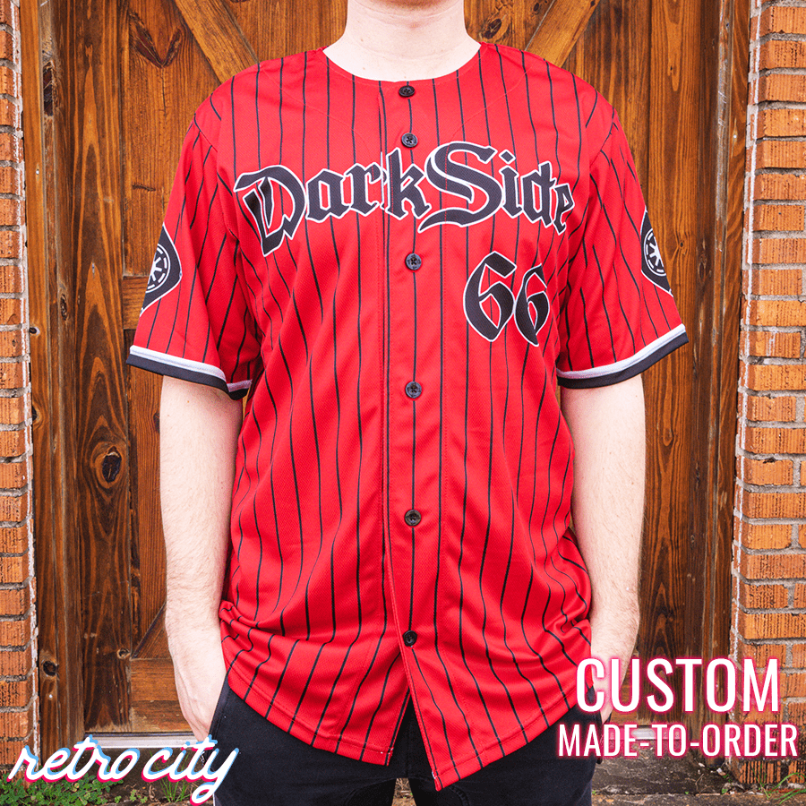 Dark Side Star Wars Disney Darth Vader Baseball Jersey Shirt