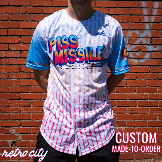 Piss Missile Seamhead Collection Triton Custom Baseball Jersey Shirt